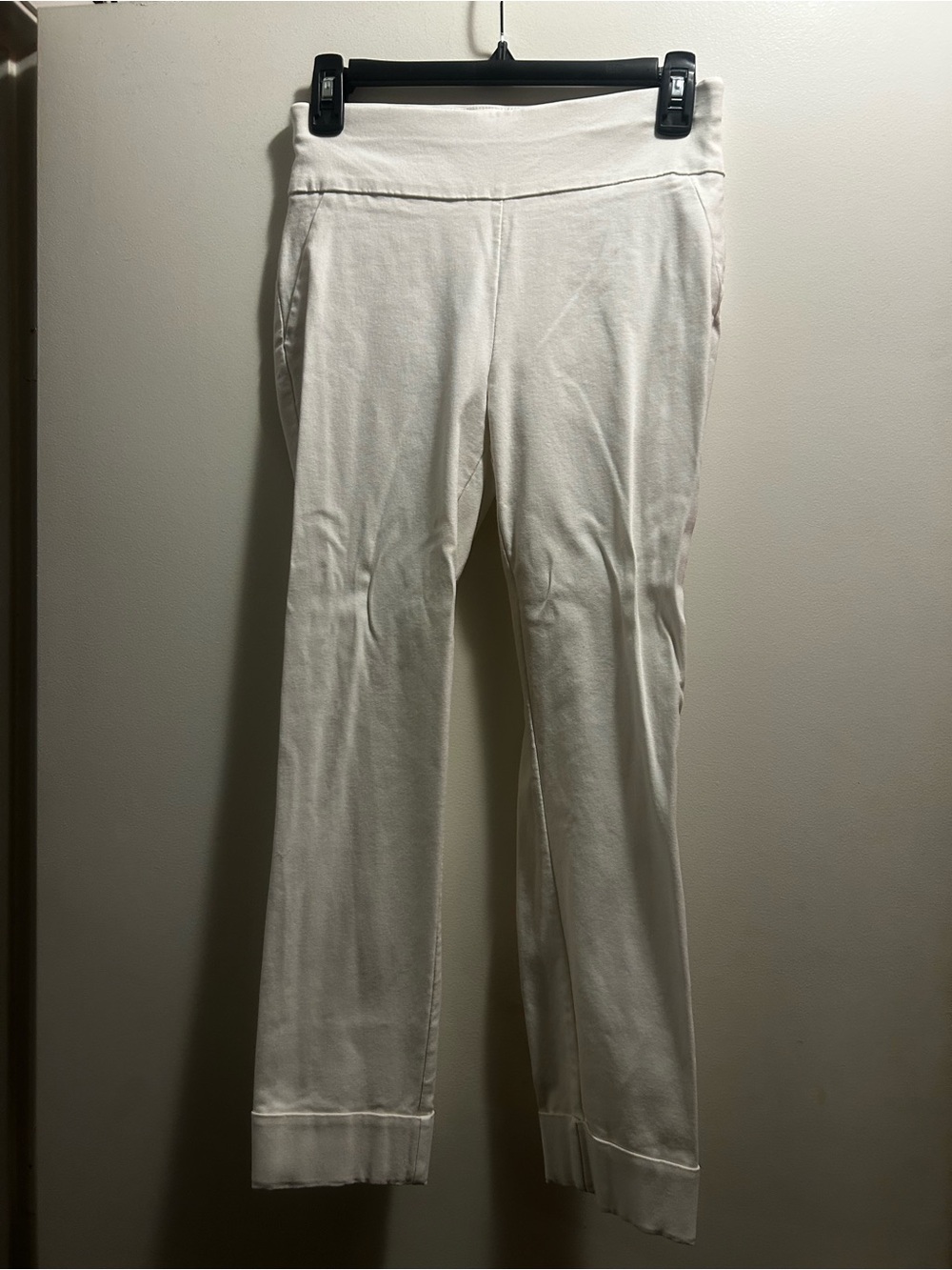 New York & Company White Pull-On Pants